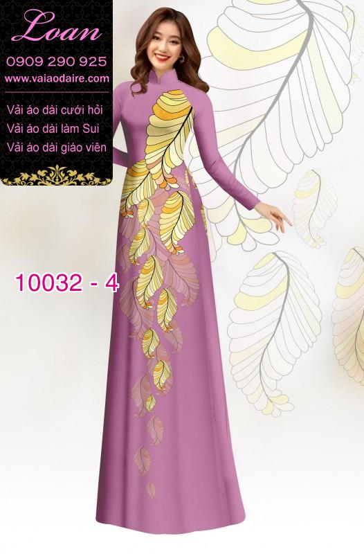 Vải áo dài hoa 3D
