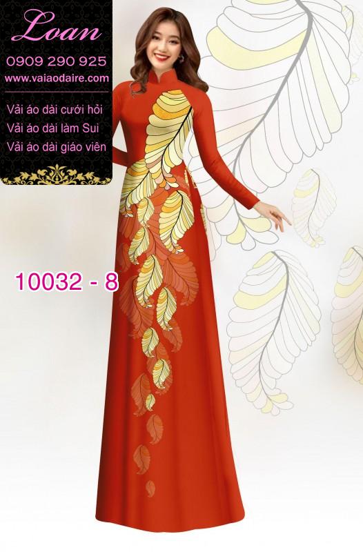 Vải áo dài hoa 3D