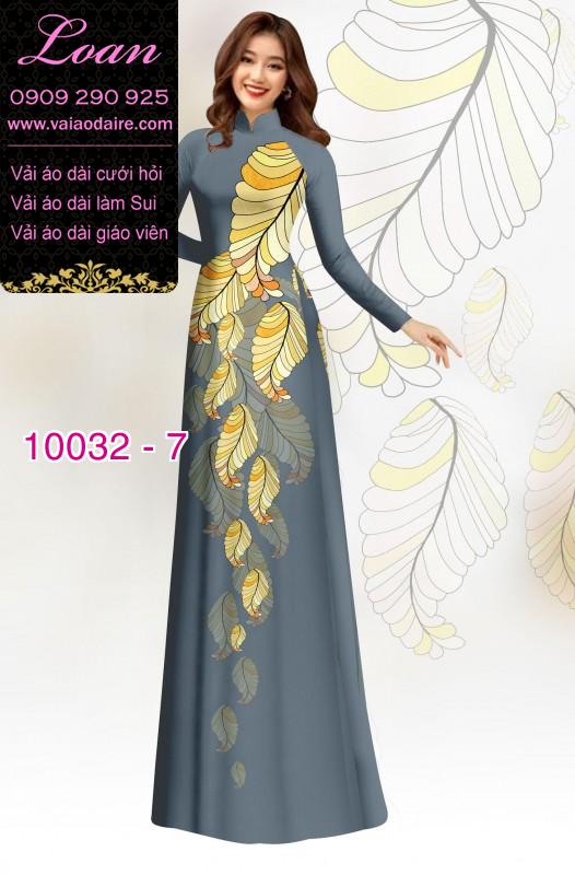 Vải áo dài hoa 3D