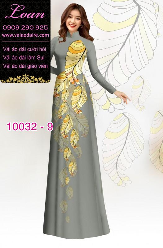 Vải áo dài hoa 3D