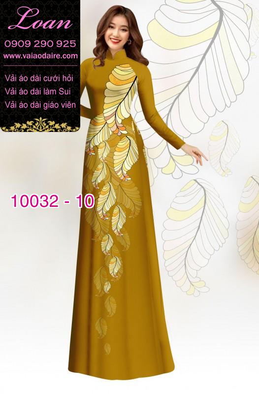 Vải áo dài hoa 3D