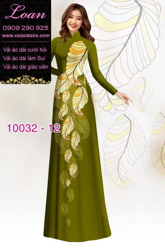 Vải áo dài hoa 3D