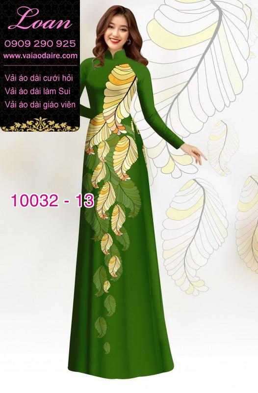 Vải áo dài hoa 3D