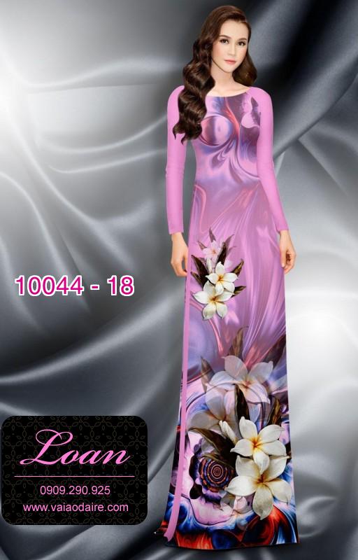 Vải áo dài hoa 3D Vải áo dài hoa 3D