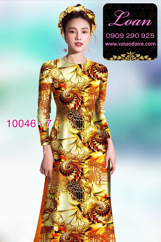 Vải áo dài hoa nhí