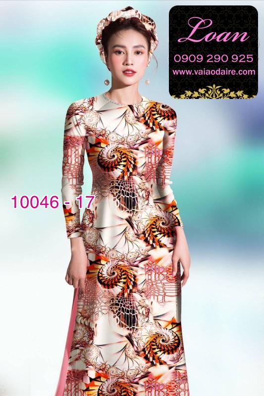Vải áo dài hoa nhí