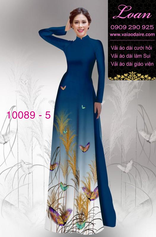 Vải áo dài hoa 3D