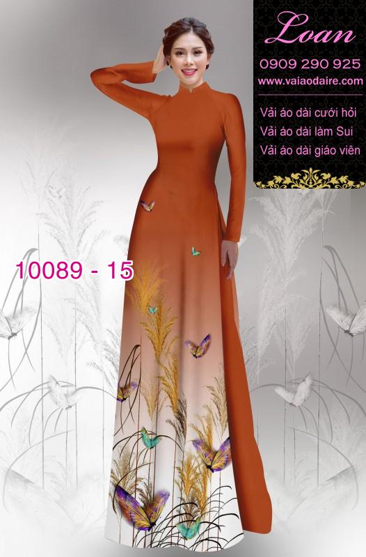 Vải áo dài hoa 3D
