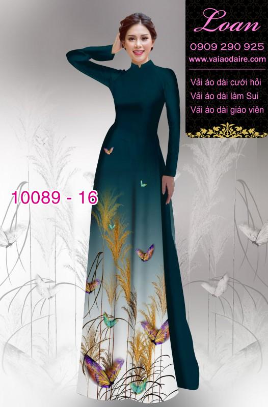 Vải áo dài hoa 3D