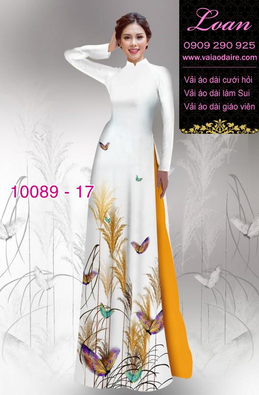 Vải áo dài hoa 3D