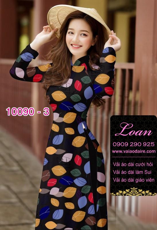 Vải áo dài hình lá cây