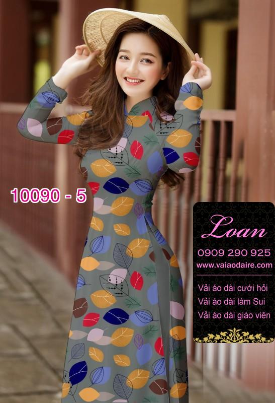 Vải áo dài hình lá cây