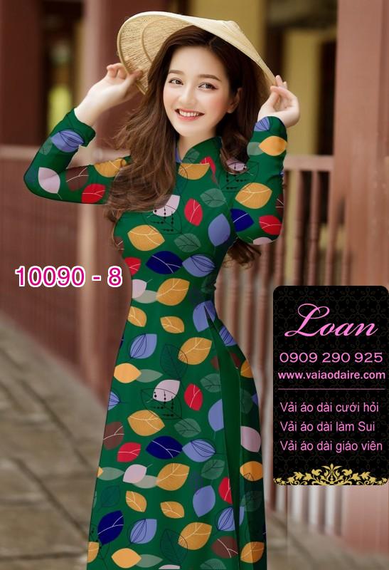 Vải áo dài hình lá cây