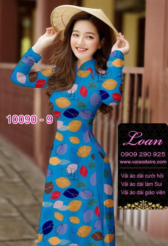 Vải áo dài hình lá cây