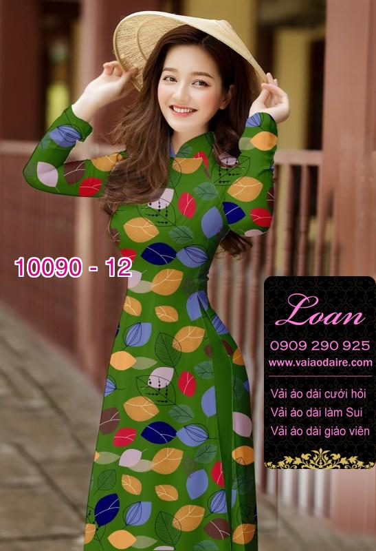 Vải áo dài hình lá cây