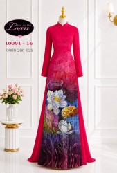 Vải áo dài hoa Sen