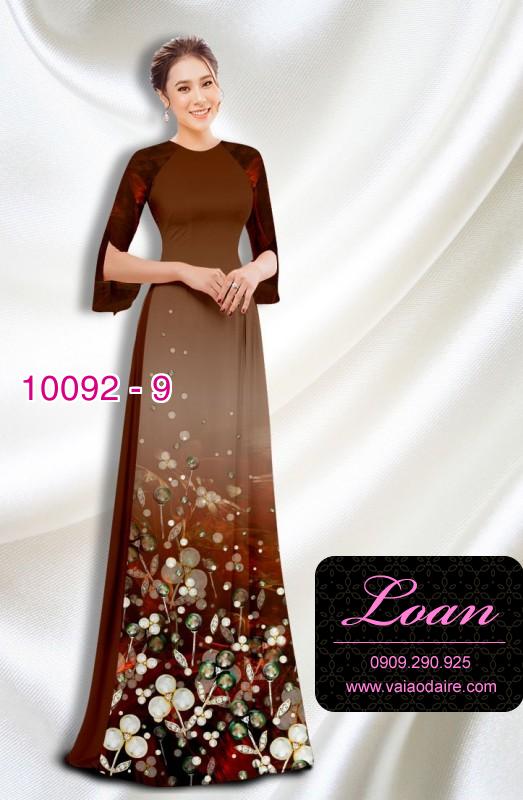 Vải áo dài hoa Sen Vải áo dài hoa Sen