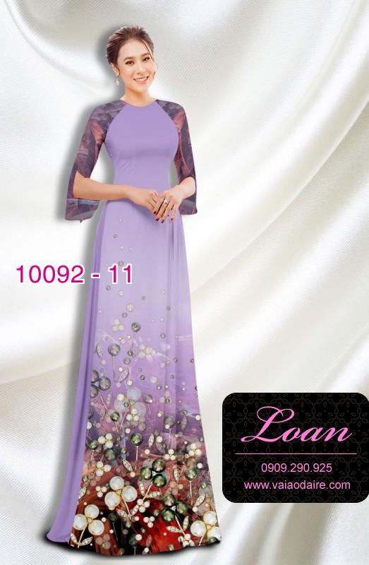 Vải áo dài hoa Sen Vải áo dài hoa Sen