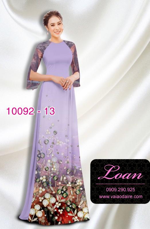 Vải áo dài hoa Sen Vải áo dài hoa Sen