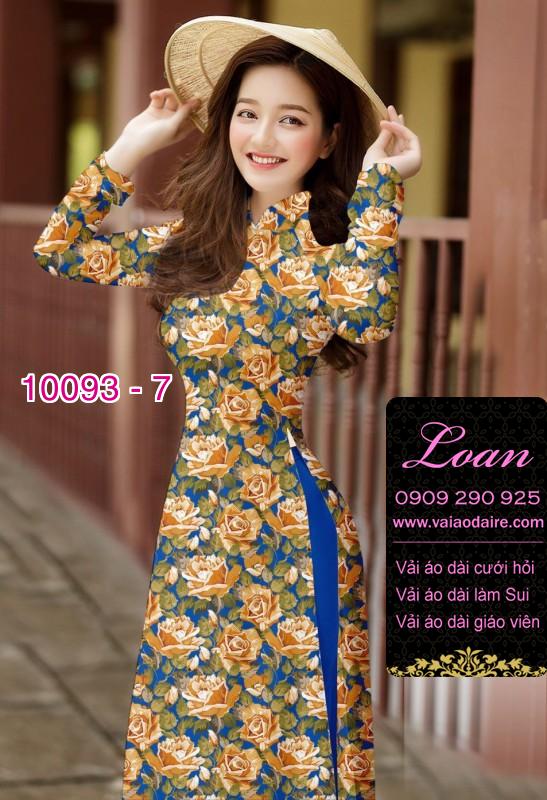 Vải áo dài hoa nhí Vải áo dài hoa nhí