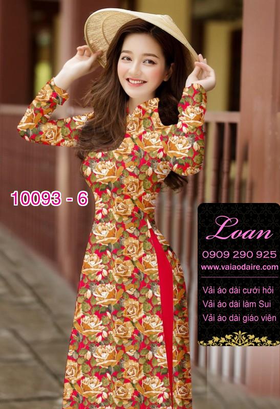 Vải áo dài hoa nhí Vải áo dài hoa nhí