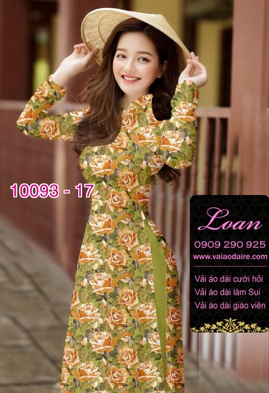 Vải áo dài hoa nhí Vải áo dài hoa nhí