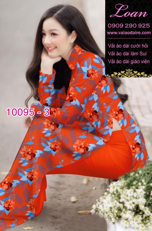Vải áo dài hoa 3D Vải áo dài hoa 3D