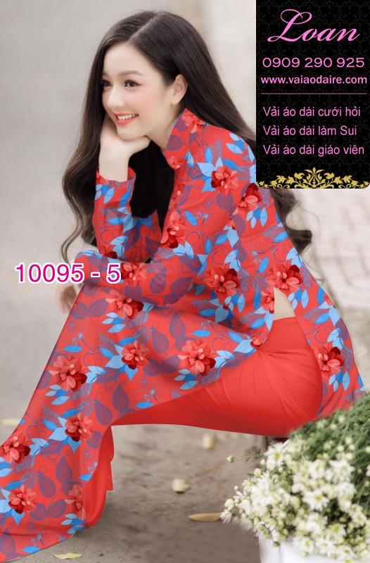 Vải áo dài hoa 3D Vải áo dài hoa 3D