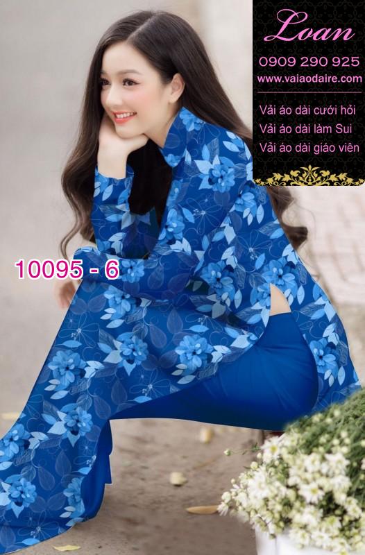 Vải áo dài hoa 3D Vải áo dài hoa 3D