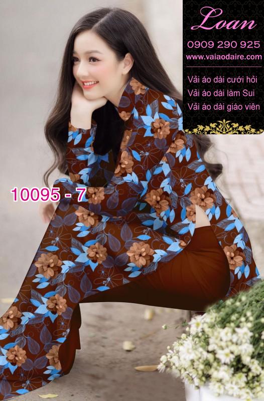 Vải áo dài hoa 3D Vải áo dài hoa 3D