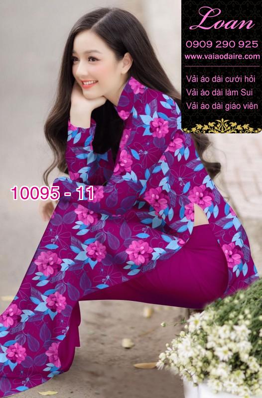 Vải áo dài hoa 3D Vải áo dài hoa 3D