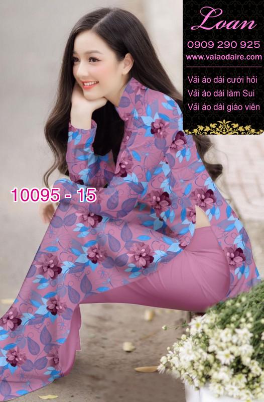 Vải áo dài hoa 3D Vải áo dài hoa 3D