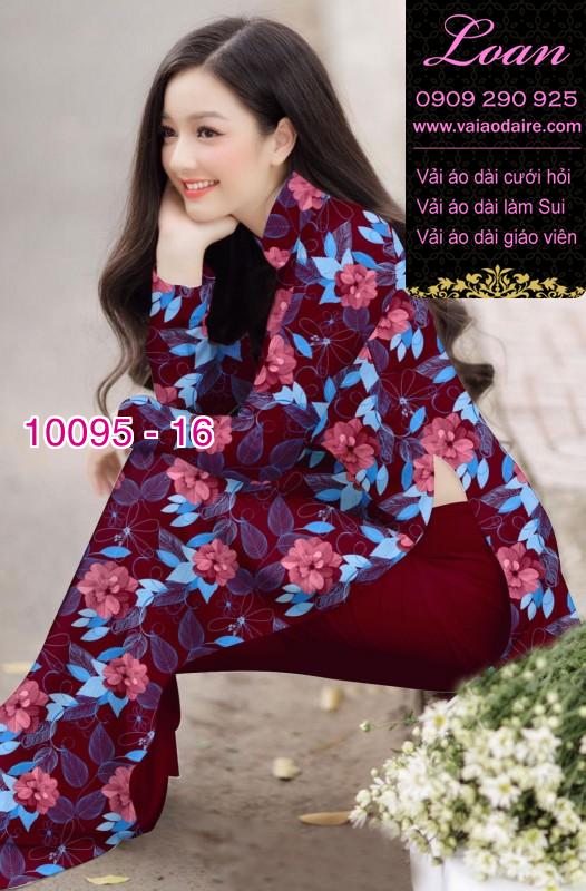 Vải áo dài hoa 3D Vải áo dài hoa 3D