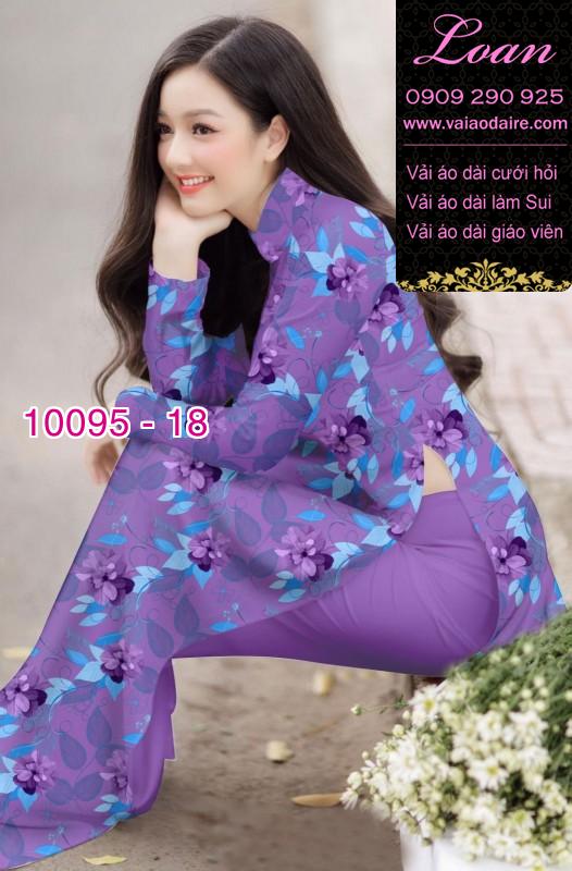 Vải áo dài hoa 3D Vải áo dài hoa 3D