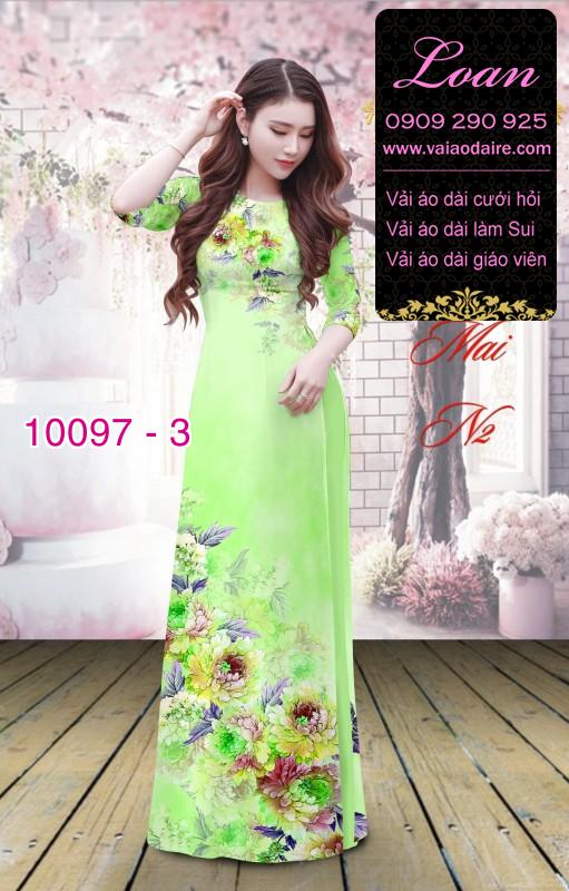 Vải áo dài hoa 3D Vải áo dài hoa 3D