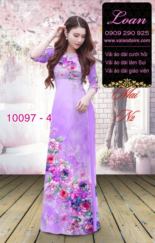 Vải áo dài hoa 3D Vải áo dài hoa 3D