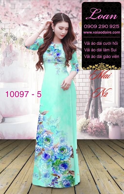 Vải áo dài hoa 3D Vải áo dài hoa 3D
