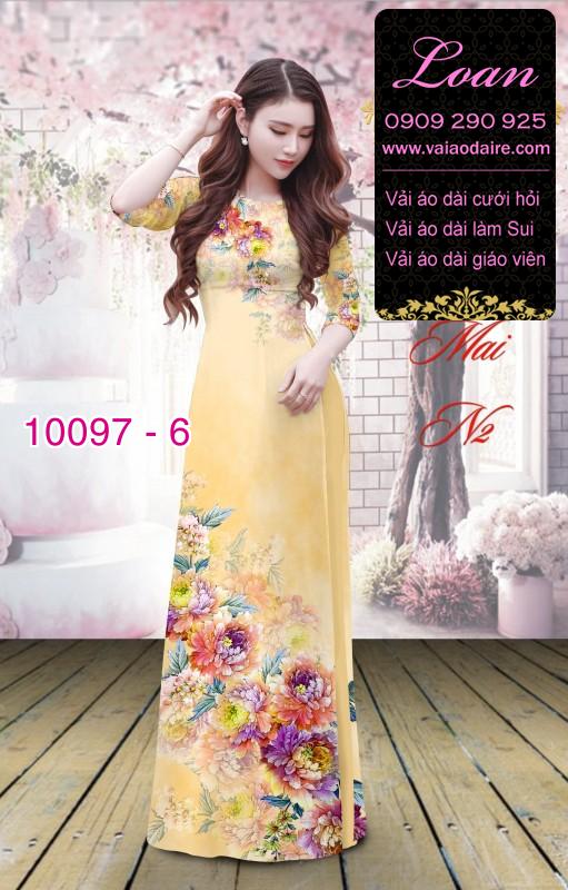 Vải áo dài hoa 3D Vải áo dài hoa 3D