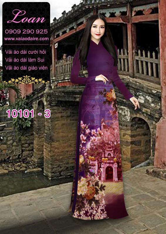 Vải áo dài phong cảnh