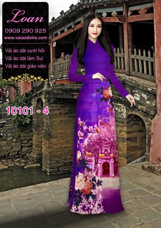 Vải áo dài phong cảnh