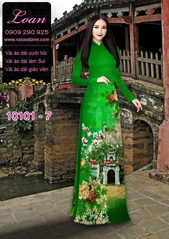 Vải áo dài phong cảnh