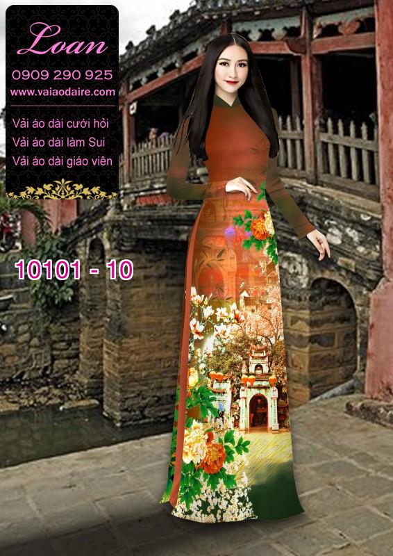 Vải áo dài phong cảnh
