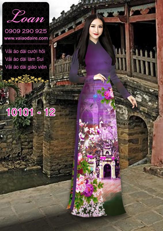 Vải áo dài phong cảnh