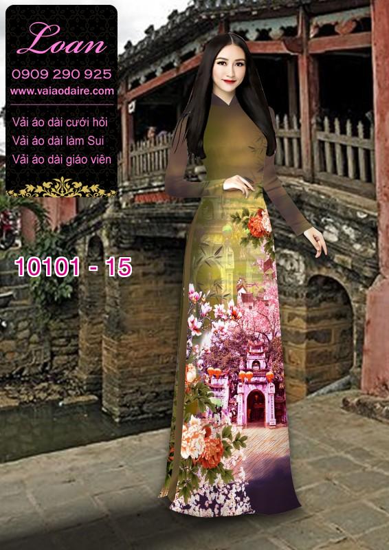 Vải áo dài phong cảnh