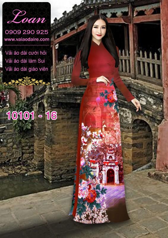 Vải áo dài phong cảnh