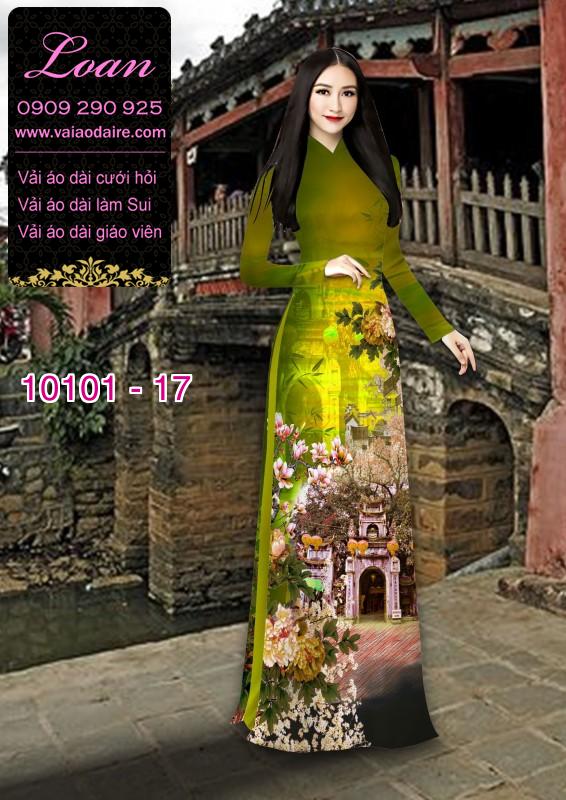 Vải áo dài phong cảnh