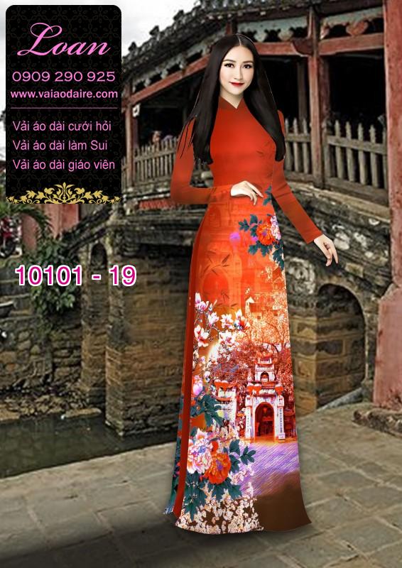 Vải áo dài phong cảnh