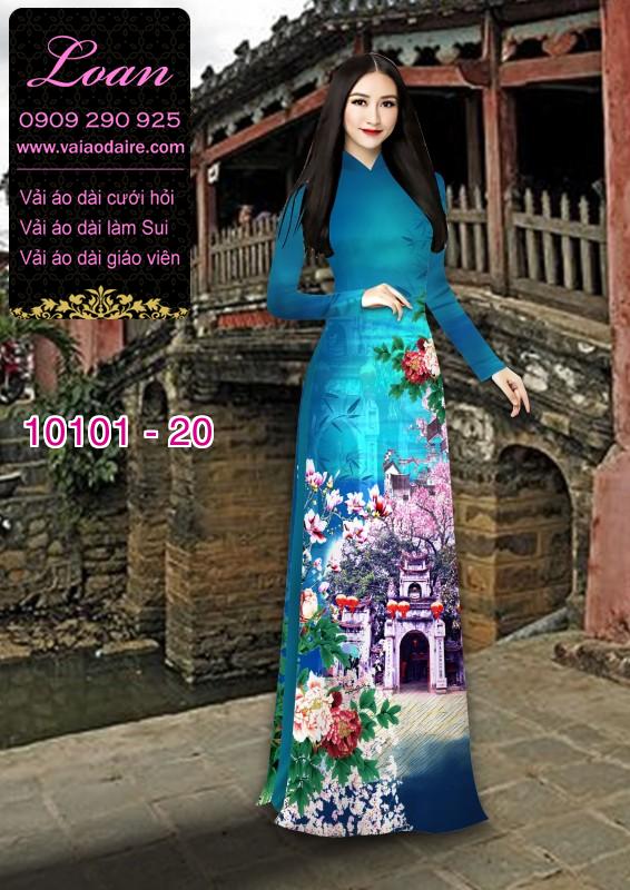 Vải áo dài phong cảnh