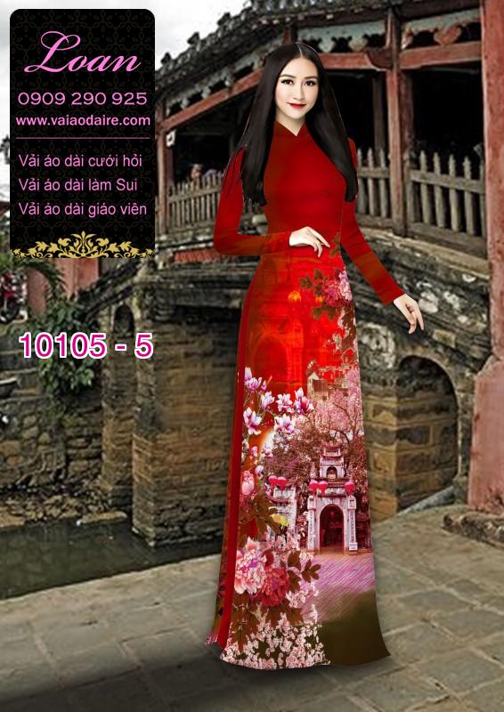 Vải áo dài phong cảnh
