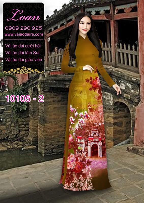 Vải áo dài phong cảnh